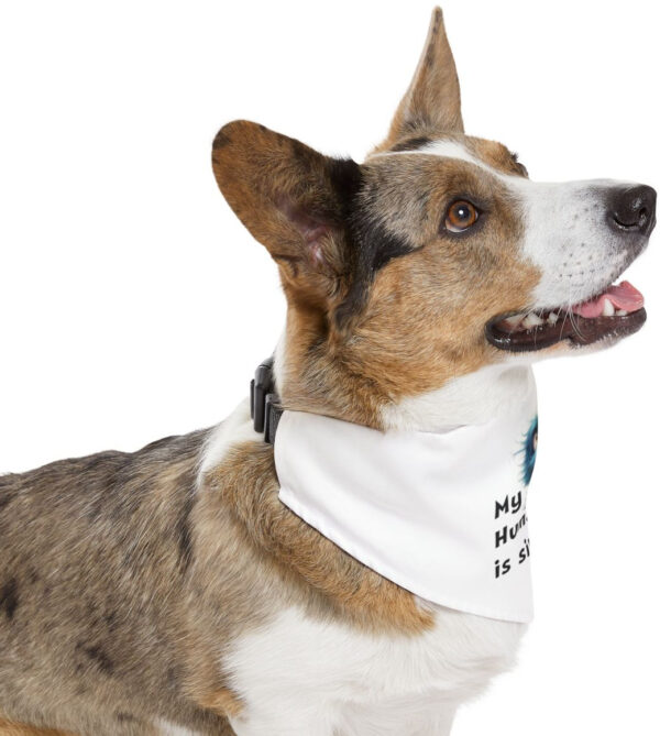 "Dog Bandana Collar: 'My Human is Single' – Paw-some Attention Grabber!"