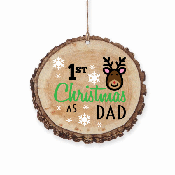 First Christmas as Dad Ornament - Celebrate Your Special Moment with a Beautiful Keepsake