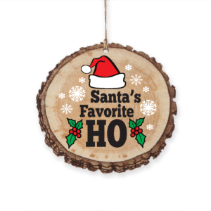 Santa's Favorite Ho Christmas Ornament - Fun & Whimsical Holiday Decoration