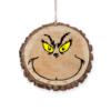 Grinch Smiling Face Christmas Ornament - Festive Holiday Decor for a Whimsical Touch