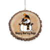 Happy Harley Days Snowman Christmas Ornament - Festive Motorcycle-themed Holiday Decor