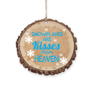Snowflakes Are Kisses from Heaven Christmas Ornament - Cherished Holiday Decor for a Touch of Magic