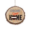 Chrome Sweet Home Christmas Ornament - Elegant Metallic Holiday Decor for Your Tree