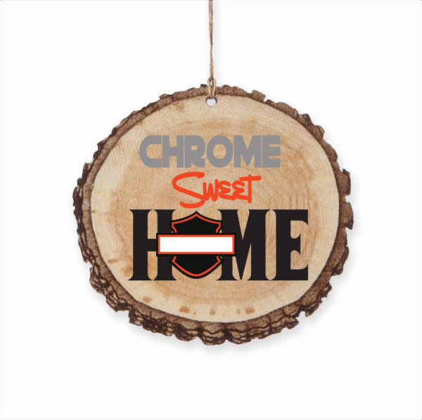 Chrome Sweet Home Christmas Ornament - Elegant Metallic Holiday Decor for Your Tree