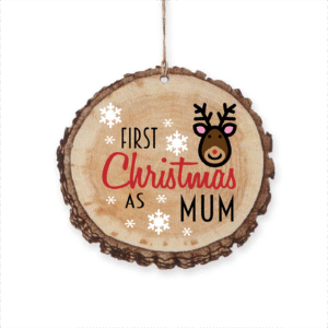 First Christmas as Mum Ornament - Heartwarming Keepsake for New Moms