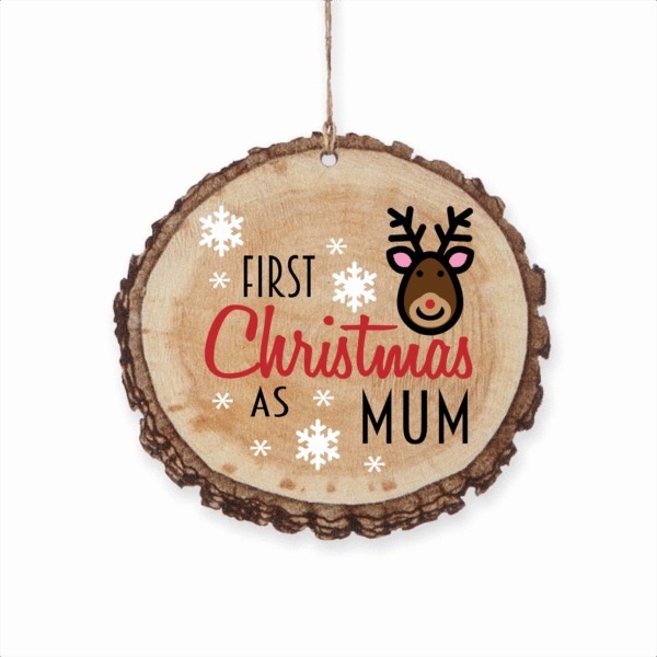 First Christmas as Mum Ornament - Heartwarming Keepsake for New Moms