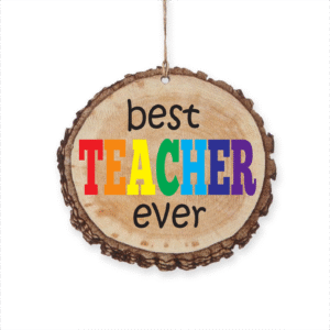 Best Teacher Ever Christmas Ornament - Perfect Gift for Educators & Holiday Decor
