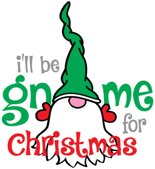 Whimsical 'I'll Be Gnome for Christmas' Ornament - Perfect Holiday Decor & Gift Idea