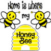 Home is Where My Honey Bee Christmas Ornament – Cute Honey Bee Holiday Decor for a Sweet Home