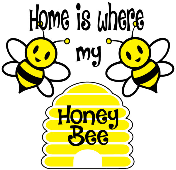 Home is Where My Honey Bee Christmas Ornament – Cute Honey Bee Holiday Decor for a Sweet Home