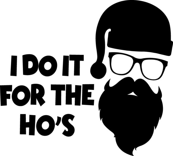 I Do It for the Ho's Christmas Ornament - Fun & Playful Holiday Decor for a Merry Vibe
