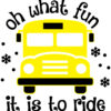 School Bus Driver Christmas Ornament - 'Oh What Fun It Is to Ride' Holiday Decor