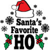 Santa's Favorite Ho Christmas Ornament - Fun & Whimsical Holiday Decoration