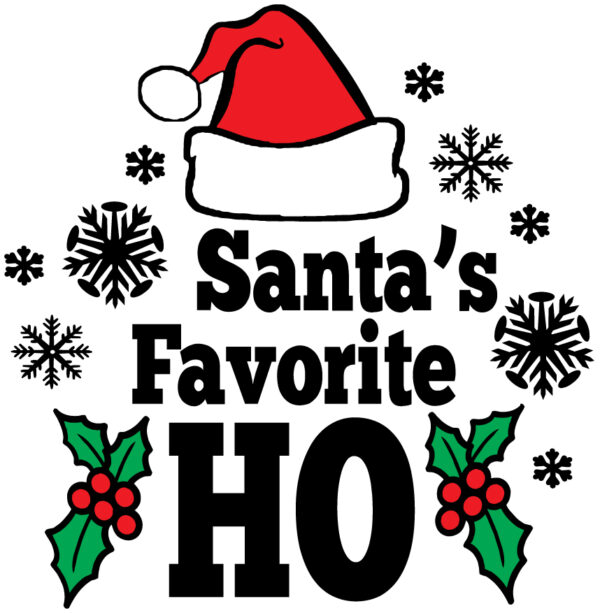 Santa's Favorite Ho Christmas Ornament - Fun & Whimsical Holiday Decoration