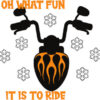 Harley Davidson Motorcycle Christmas Ornament - 'Oh What Fun It Is to Ride' Holiday Decor
