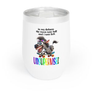 "Zebra Wine Tumbler"