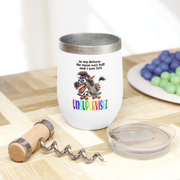 "Zebra Wine Tumbler"