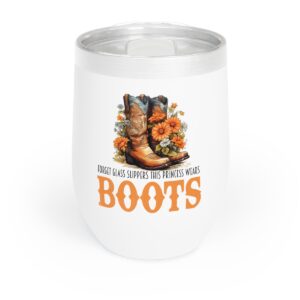 Chic Boot-Themed Wine Tumbler, Perfect Gift for Wine Lovers & Country Chic Kitchen