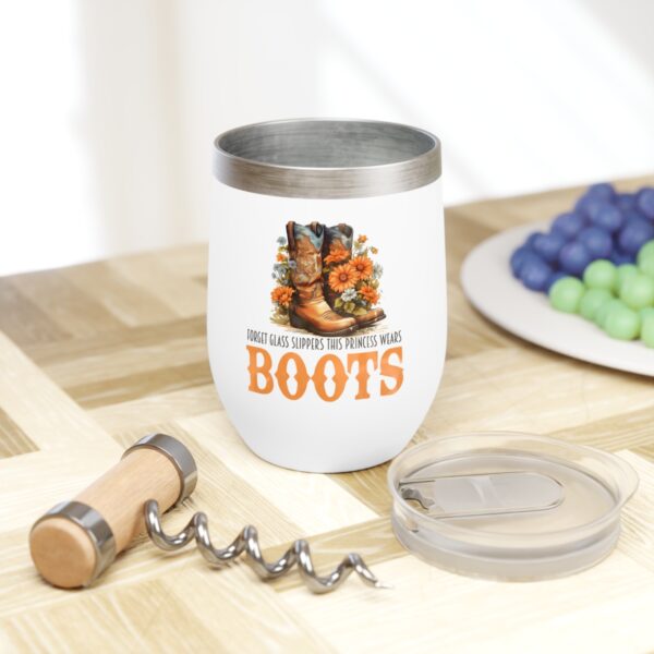 Chic Boot-Themed Wine Tumbler, Perfect Gift for Wine Lovers & Country Chic Kitchen