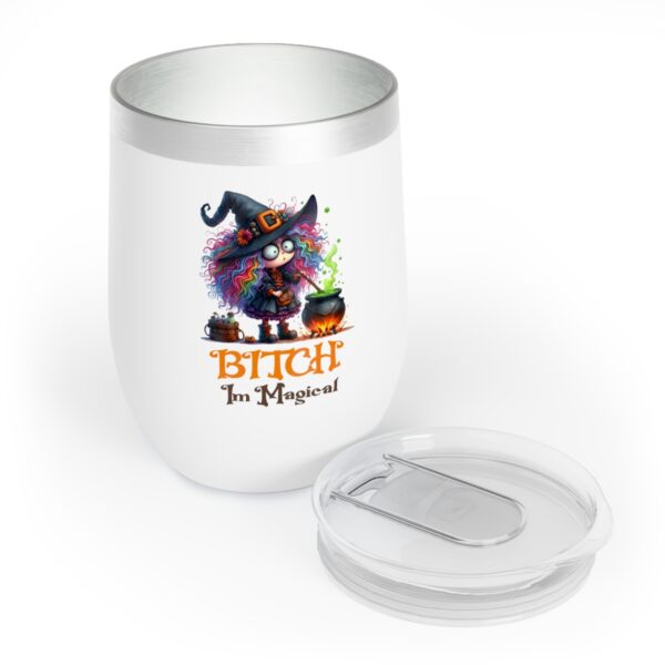 Magical Wine Tumbler for Chill Evenings, Sassy Gift for Witches, Funny Halloween Cup