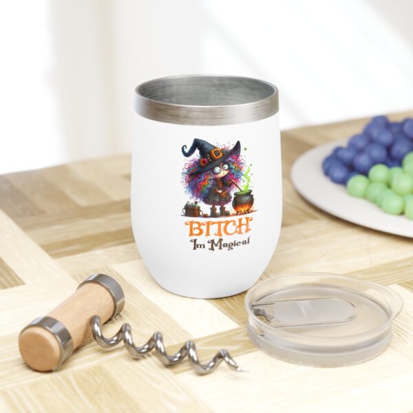 Magical Wine Tumbler for Chill Evenings, Sassy Gift for Witches, Funny Halloween Cup