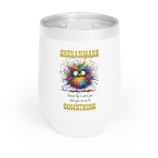 Whimsical Wine Tumbler, Fun Wine Glass for Parties