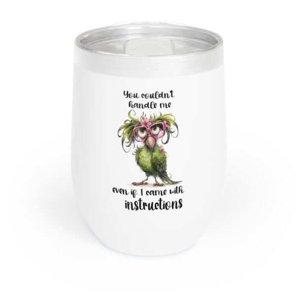 Charming Owl Wine Tumbler - You Couldn't Handle Me Insulated Glass