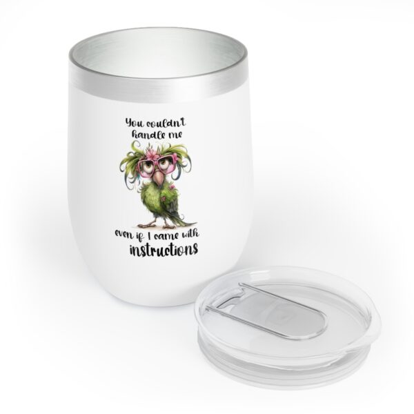 Charming Owl Wine Tumbler - You Couldn't Handle Me Insulated Glass