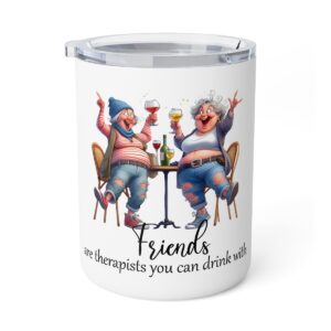 Friends Therapy Insulated Coffee Mug – Fun Gift for Friends