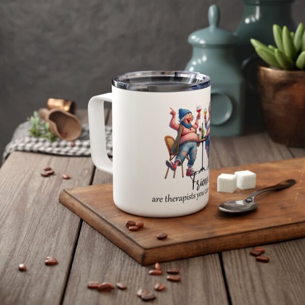 Friends Therapy Insulated Coffee Mug – Fun Gift for Friends