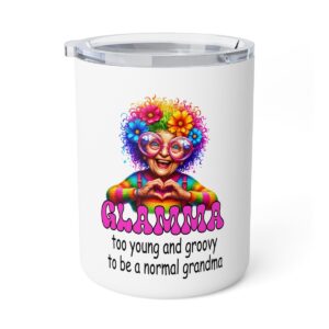 Groovy Grandma Insulated Coffee Mug - Unique Gift for Grandparents