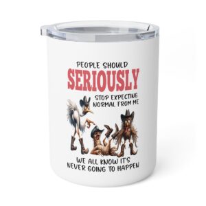 Funny Insulated Coffee Mug - Quirky Gift for Coffee Lovers