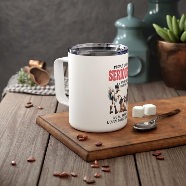 Funny Insulated Coffee Mug - Quirky Gift for Coffee Lovers