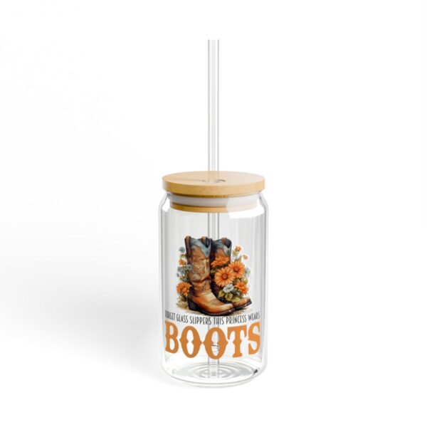Boots & Blooms Sipper Glass - Garden Party, Camping And Summer Vibes