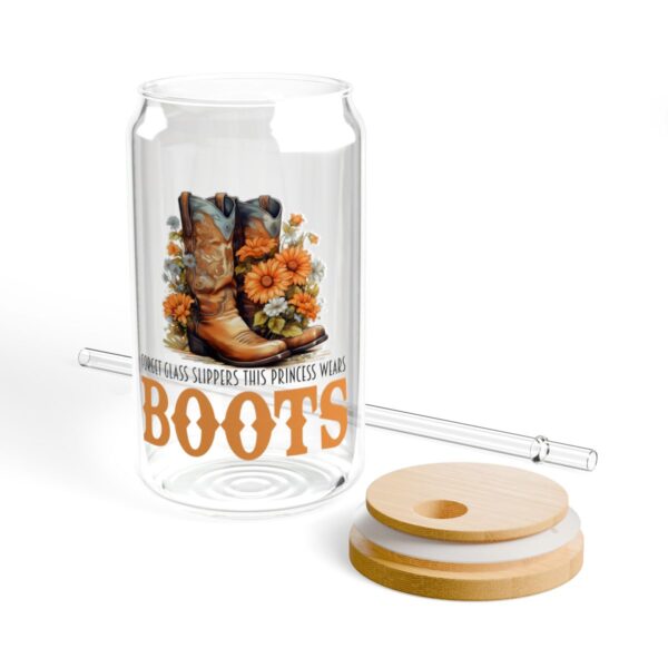 Boots & Blooms Sipper Glass - Garden Party, Camping And Summer Vibes