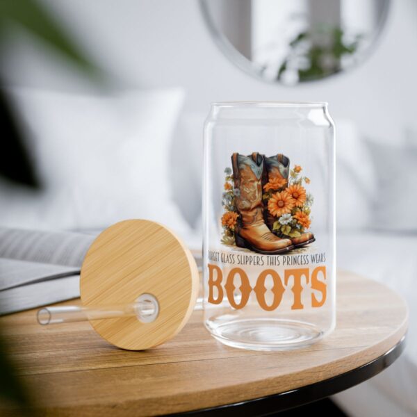 Boots & Blooms Sipper Glass - Garden Party, Camping And Summer Vibes