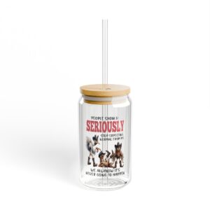 Humorous Sipper Glass - Perfect Gift for Dog Lovers