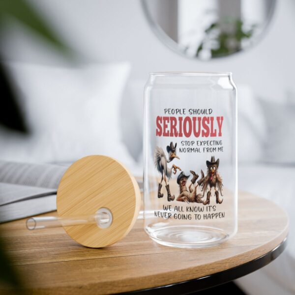 Humorous Sipper Glass - Perfect Gift for Dog Lovers