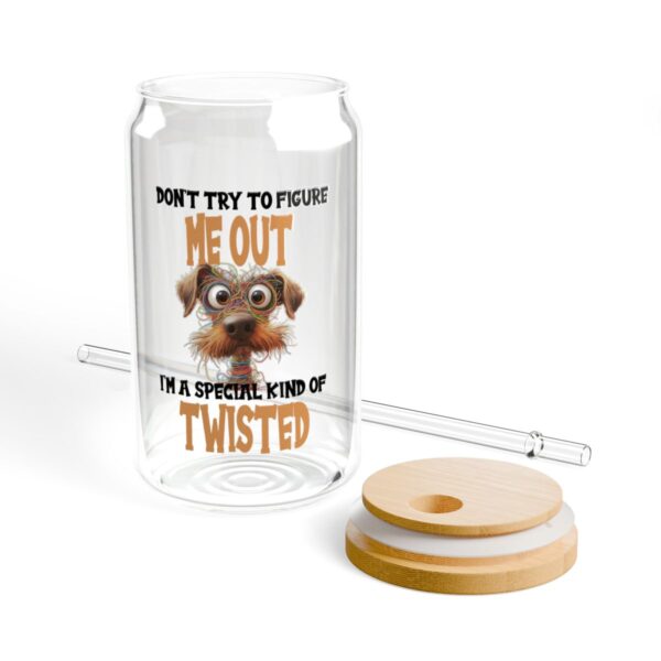 Twisted Sipper Glass - Dog Lover Accessories