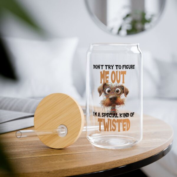 Twisted Sipper Glass - Dog Lover Accessories