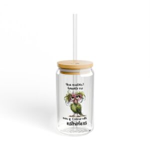 Whimsical Sipper Glass with Straw – Cool Animal Design