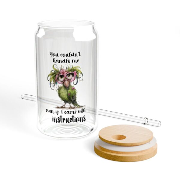 Whimsical Sipper Glass with Straw – Cool Animal Design