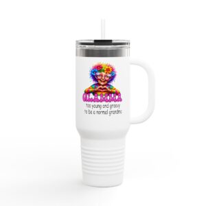 Groovy Grandma Insulated Travel Mug - Fun Grandma Gift