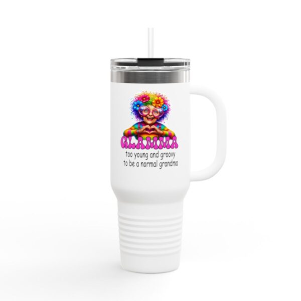 Groovy Grandma Insulated Travel Mug - Fun Grandma Gift