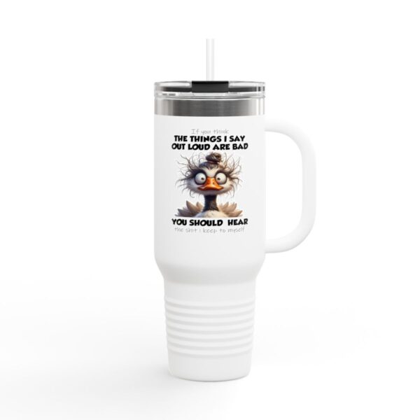 Funny Insulated Travel Mug - Quirky Gift for Coffee Lovers