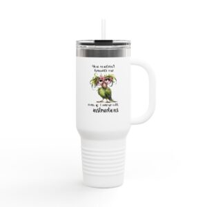 Charming Insulated Travel Mug with Inspirational Quote