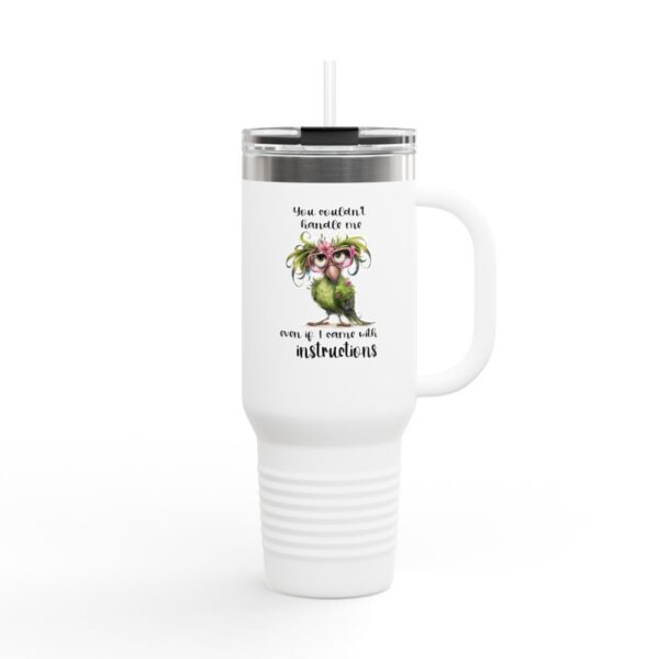 Charming Insulated Travel Mug with Inspirational Quote