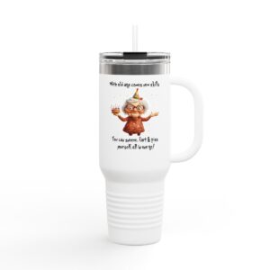 Funny Insulated Travel Mug – Perfect for Birthdays, Holidays, Tea & Coffee Lovers, Gifts for Grandma